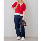 裾レースベビーケーブル半袖ニット | RMAF　NICE CLAUP / OLIVE des OLIVE | 詳細画像6 