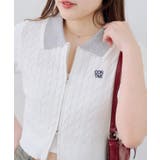 2枚衿ダブルジップカーディガン | RMAF　NICE CLAUP / OLIVE des OLIVE | 詳細画像10 