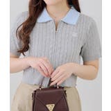 2枚衿ダブルジップカーディガン | RMAF　NICE CLAUP / OLIVE des OLIVE | 詳細画像16 