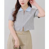 2枚衿ダブルジップカーディガン | RMAF　NICE CLAUP / OLIVE des OLIVE | 詳細画像18 