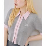 トップグレー | チェックドッキングダブルジップトップス | RMAF　NICE CLAUP / OLIVE des OLIVE