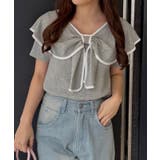 半袖リボントップス | RMAF　NICE CLAUP / OLIVE des OLIVE | 詳細画像8 