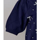 オーガンちびリボン半袖ニット | RMAF　NICE CLAUP / OLIVE des OLIVE | 詳細画像3 