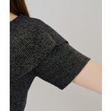 【5色展開】キラキララメ入り素材 ビッグ衿ラメジップカーディガン | RMAF　NICE CLAUP / OLIVE des OLIVE | 詳細画像38 
