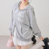 ロゴキラリラメ裏毛パーカー | RMAF　NICE CLAUP / OLIVE des OLIVE | 詳細画像1 