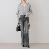 【セットアップ対応】ダンボールレースアップパーカー | RMAF　NICE CLAUP / OLIVE des OLIVE | 詳細画像8 