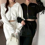 【セットアップ対応】ダンボールレースアップパーカー | RMAF NICE CLAUP / OLIVE des OLIVE | 詳細画像1