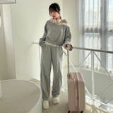 【丈の長さを選べる】ラメ裏毛ワンショルプルオーバー | RMAF NICE CLAUP / OLIVE des OLIVE | 詳細画像4