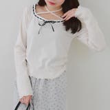 衿レースリボンテレコトップス | RMAF　NICE CLAUP / OLIVE des OLIVE | 詳細画像2 