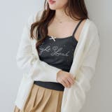 ラインストーンロゴカップ付キャミ | RMAF　NICE CLAUP / OLIVE des OLIVE | 詳細画像9 