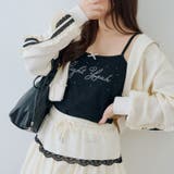 ラインストーンロゴカップ付キャミ | RMAF　NICE CLAUP / OLIVE des OLIVE | 詳細画像2 