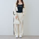 ラインストーンロゴカップ付キャミ | RMAF　NICE CLAUP / OLIVE des OLIVE | 詳細画像4 