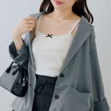 アイボリー | ラインストーンロゴカップ付キャミ | RMAF　NICE CLAUP / OLIVE des OLIVE