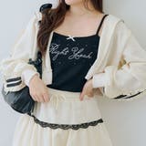 ブラック | ラインストーンロゴカップ付キャミ | RMAF　NICE CLAUP / OLIVE des OLIVE