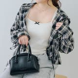 【6種展開】ラインストーンロゴカップ付キャミ | RMAF NICE CLAUP / OLIVE des OLIVE | 詳細画像1