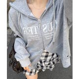 グレー系 | 【丈の長さを選べる】キラキラパーカー | RMAF　NICE CLAUP / OLIVE des OLIVE