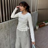 キラロゴ裾レーステレコトップス | RMAF　NICE CLAUP / OLIVE des OLIVE | 詳細画像7 