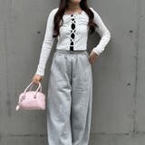 レース×レースアップドッキングテレコトップス | RMAF　NICE CLAUP / OLIVE des OLIVE | 詳細画像3 