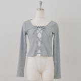 レース×レースアップドッキングテレコトップス | RMAF　NICE CLAUP / OLIVE des OLIVE | 詳細画像19 