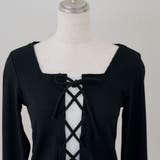 レース×レースアップドッキングテレコトップス | RMAF　NICE CLAUP / OLIVE des OLIVE | 詳細画像22 