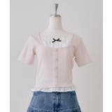 ピンク | レースドッキングテレコT | RMAF　NICE CLAUP / OLIVE des OLIVE