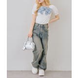 【セットアップ対応】リボンドッキングパフT | RMAF　NICE CLAUP / OLIVE des OLIVE | 詳細画像4 