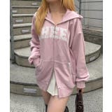 【5色展開】レースロゴ裏毛パーカー | RMAF　NICE CLAUP / OLIVE des OLIVE | 詳細画像4 