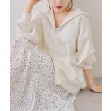 アイボリー | 【5色展開】レースロゴ裏毛パーカー | RMAF　NICE CLAUP / OLIVE des OLIVE