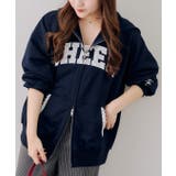 ネイビー | 【5色展開】レースロゴ裏毛パーカー | RMAF　NICE CLAUP / OLIVE des OLIVE