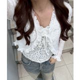 【セットアイテム】レースカーディガン×カップ付きレースキャミ | RMAF　NICE CLAUP / OLIVE des OLIVE | 詳細画像1 