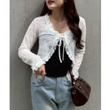 オフ | 【セットアイテム】レースカーディガン×カップ付きレースキャミ | RMAF　NICE CLAUP / OLIVE des OLIVE