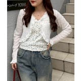 【セットアイテム】レースカーディガン×カップ付きレースキャミ | RMAF　NICE CLAUP / OLIVE des OLIVE | 詳細画像3 