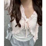 ピンク | 【セットアイテム】レースカーディガン×カップ付きレースキャミ | RMAF　NICE CLAUP / OLIVE des OLIVE