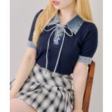 デニム切替レースアッププルオーバー | RMAF　NICE CLAUP / OLIVE des OLIVE | 詳細画像1 