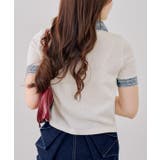 デニム切替レースアッププルオーバー | RMAF　NICE CLAUP / OLIVE des OLIVE | 詳細画像8 