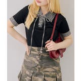 デニム切替レースアッププルオーバー | RMAF　NICE CLAUP / OLIVE des OLIVE | 詳細画像10 