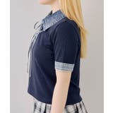 デニム切替レースアッププルオーバー | RMAF　NICE CLAUP / OLIVE des OLIVE | 詳細画像18 