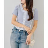 ブルー | レースフリルテレコT | RMAF　NICE CLAUP / OLIVE des OLIVE