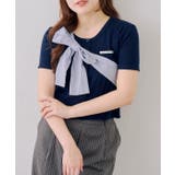 ネイビー | ビッグリボンテレコプルオーバー | RMAF　NICE CLAUP / OLIVE des OLIVE