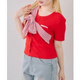 レッド | ビッグリボンテレコプルオーバー | RMAF　NICE CLAUP / OLIVE des OLIVE