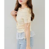 イエロー | オフショル裾レーステレコトップス | RMAF　NICE CLAUP / OLIVE des OLIVE