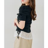 オフショル裾レーステレコトップス | RMAF　NICE CLAUP / OLIVE des OLIVE | 詳細画像25 