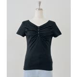 ブラック | 【7色展開】アソートギャザーT | RMAF　NICE CLAUP / OLIVE des OLIVE