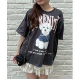 チャコール | ちびリボン犬ビッグT | RMAF　NICE CLAUP / OLIVE des OLIVE