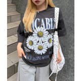 チャコール | ちょうちょとお花のビッグT | RMAF　NICE CLAUP / OLIVE des OLIVE