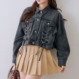 ブラック系 | 【セットアップ対応】レースアップGジャン | RMAF　NICE CLAUP / OLIVE des OLIVE