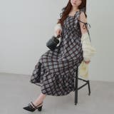 肩リボンシャーリングワンピース | RMAF　NICE CLAUP / OLIVE des OLIVE | 詳細画像2 