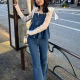 【S/Mサイズ展開】オーガンリボンペプラムサロペット | RMAF　NICE CLAUP / OLIVE des OLIVE | 詳細画像1 