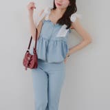 【S/Mサイズ展開】オーガンリボンペプラムサロペット | RMAF　NICE CLAUP / OLIVE des OLIVE | 詳細画像13 