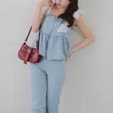 【S/Mサイズ展開】オーガンリボンペプラムサロペット | RMAF　NICE CLAUP / OLIVE des OLIVE | 詳細画像15 